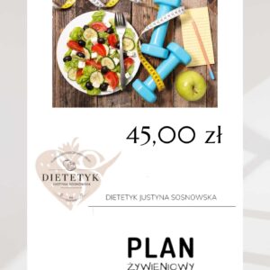 Plan żywieniowy i zdrowe jedzenie